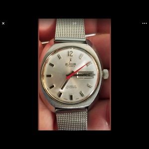 Vintage Swiss Le Jour 17 J Automatic Dive Watch